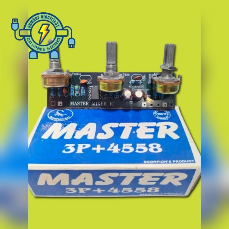 KIT MASTER MIXER 3 POT IC 4558