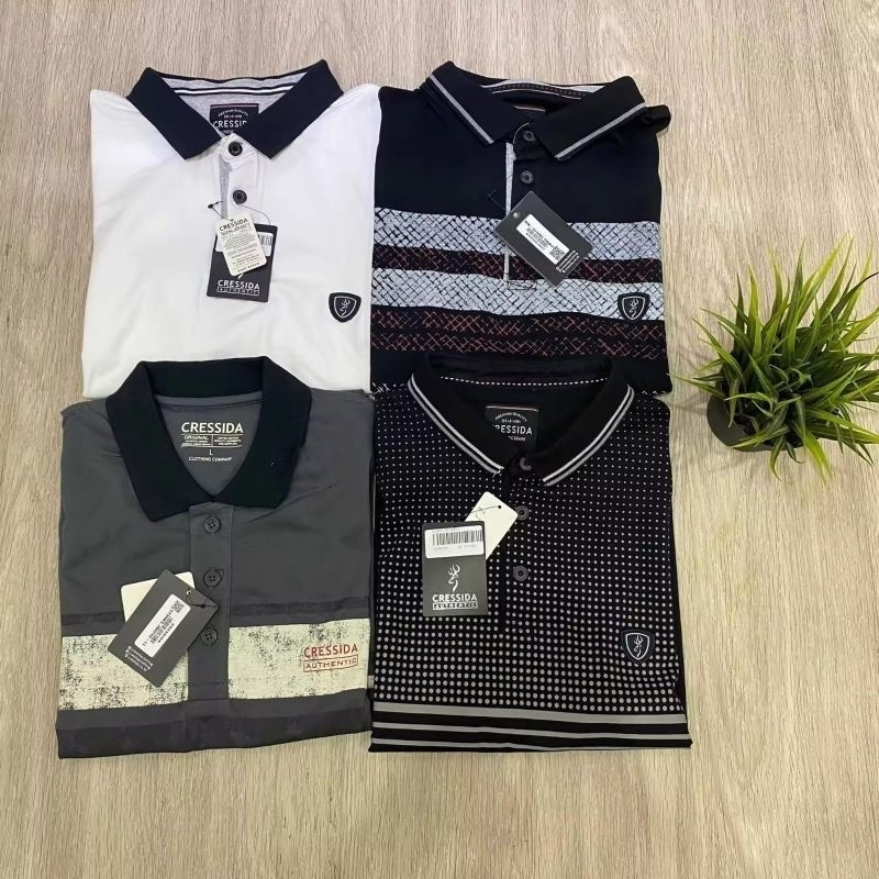 kaos kerah cressida pria original