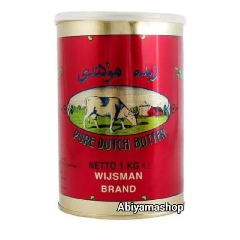 

(Ready~MEDAN) 1 kg Butter Wisman kaleng