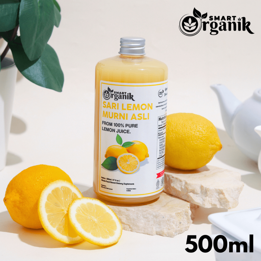 

Sari Lemon Murni 500ml / Air Lemon Fresh / Diet Detoks / Pure Lemon Juice Asli 100% Smart Organik