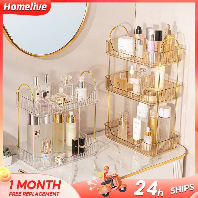 Rak Aqua Gelas Estetik Rak Serbaguna Tempat Kosmetik Tempat Aqua Gelas Estetik Mewah