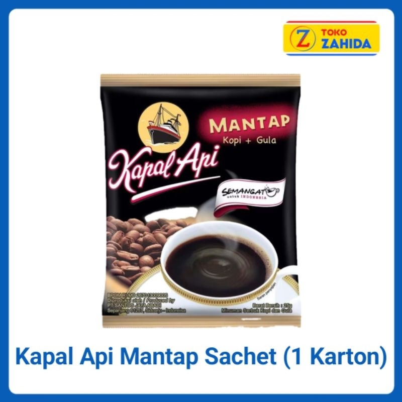 

Kapal Api Mantap Sachet 1 Karton isi 12 Renteng