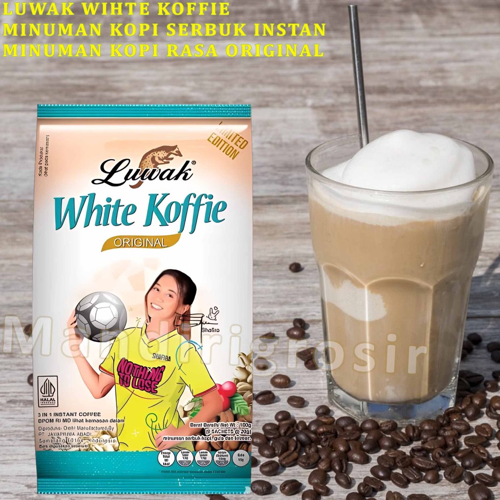 

Minuman Coffee Instan * Luwak White Koffie * Coffee Instan Rasa Original * 9scht x 20gr