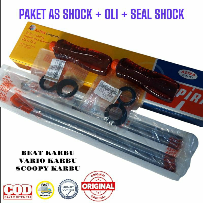 Paket hemat As Shock Depan Beat Karbu Vario Karbu Scoopy Karbu Original