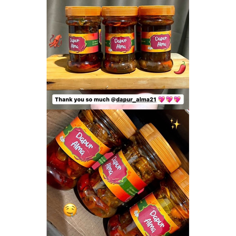 

sambal cumi asin telor full cumi