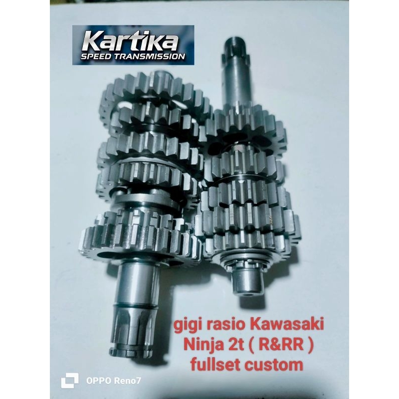 Gigi Rasio Racing Kawasaki Ninja 2t Fullset custom Drag kompetisi Matic, Frame Std, Sunmori, Harian 