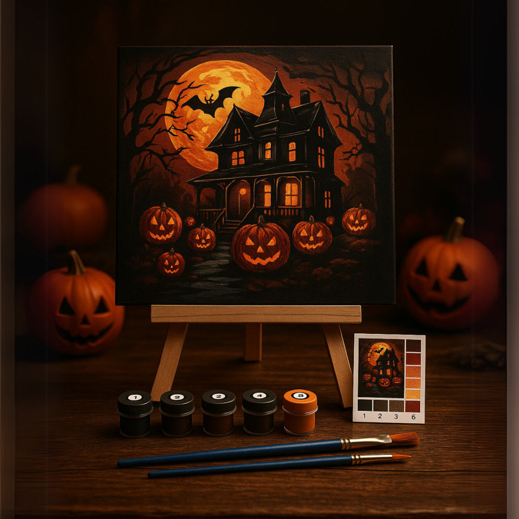

SFO - DIY Paint By Numbers Kit 1 Set - Halloween J