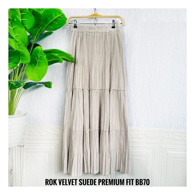 rok velvet suede premium plisket