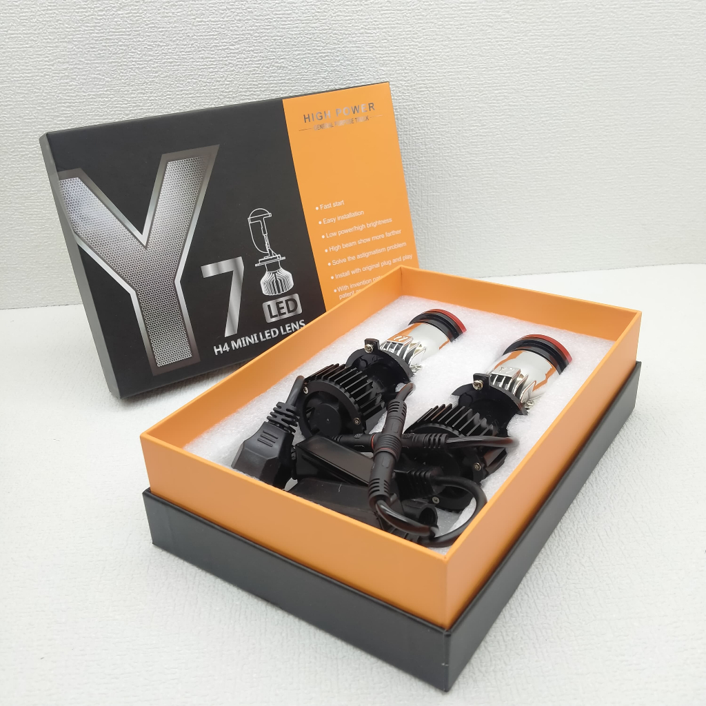 Lampu Y7D Original Super Terang H4 / Lampu Mobil / Lampu Motor