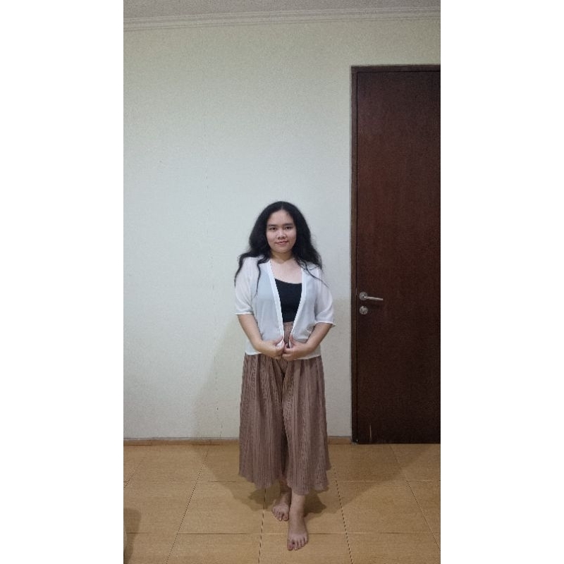 celana kulot cokelat merk simplicity size S/M preloved