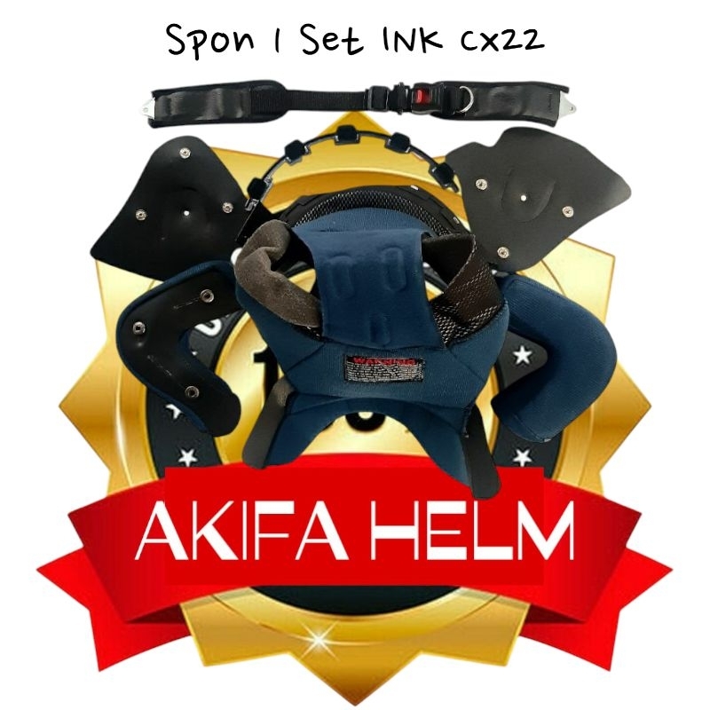 Spon / busa Lengkap Full 1 Set Helm INK Cx22 / INK Centro