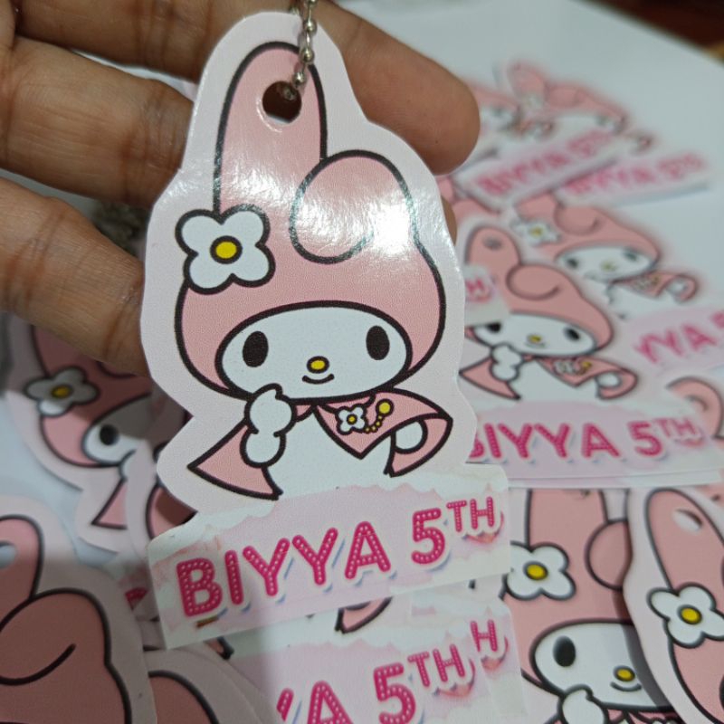 

MY MELODY SANRIO HANGTAG BIRTHDAY LABEL ULTAH ANAK ULANG TAHUN TAG