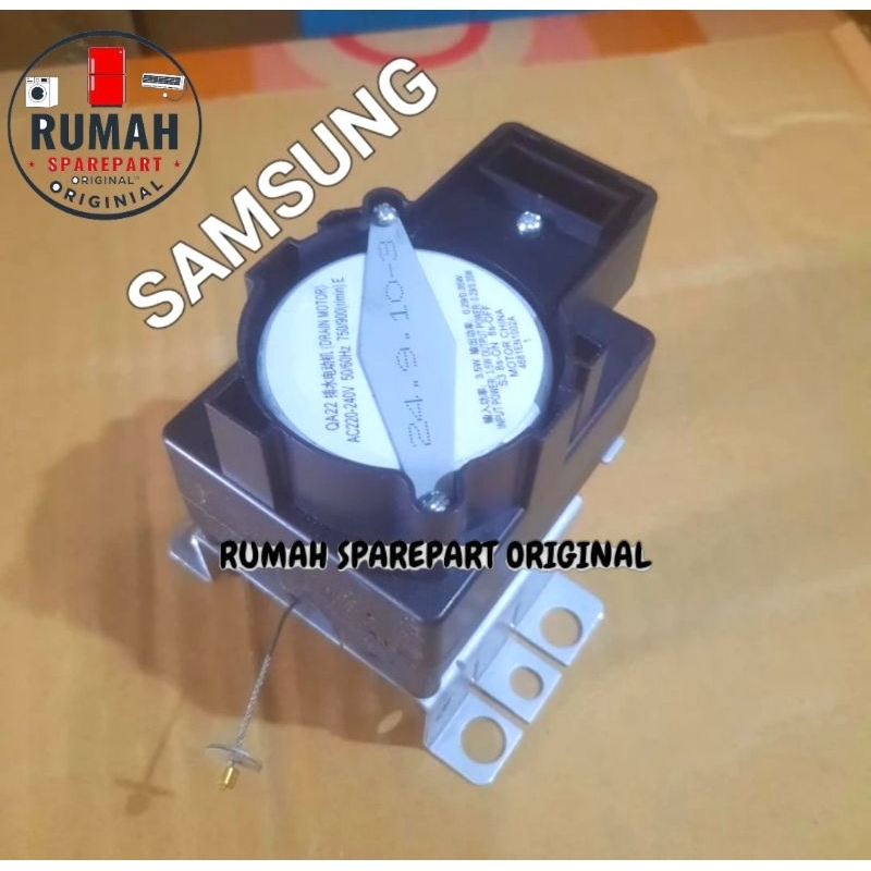 MOTOR DRAIN MOTOR DINAMO PEMBUANGAN MESIN CUCI SAMSUNG TOP LOADING ORIGINAL