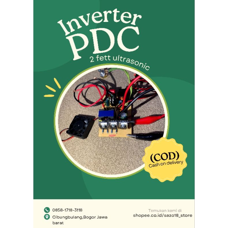 INVERTER PDC 2 FET mini biasa irit aki tanpa BOX