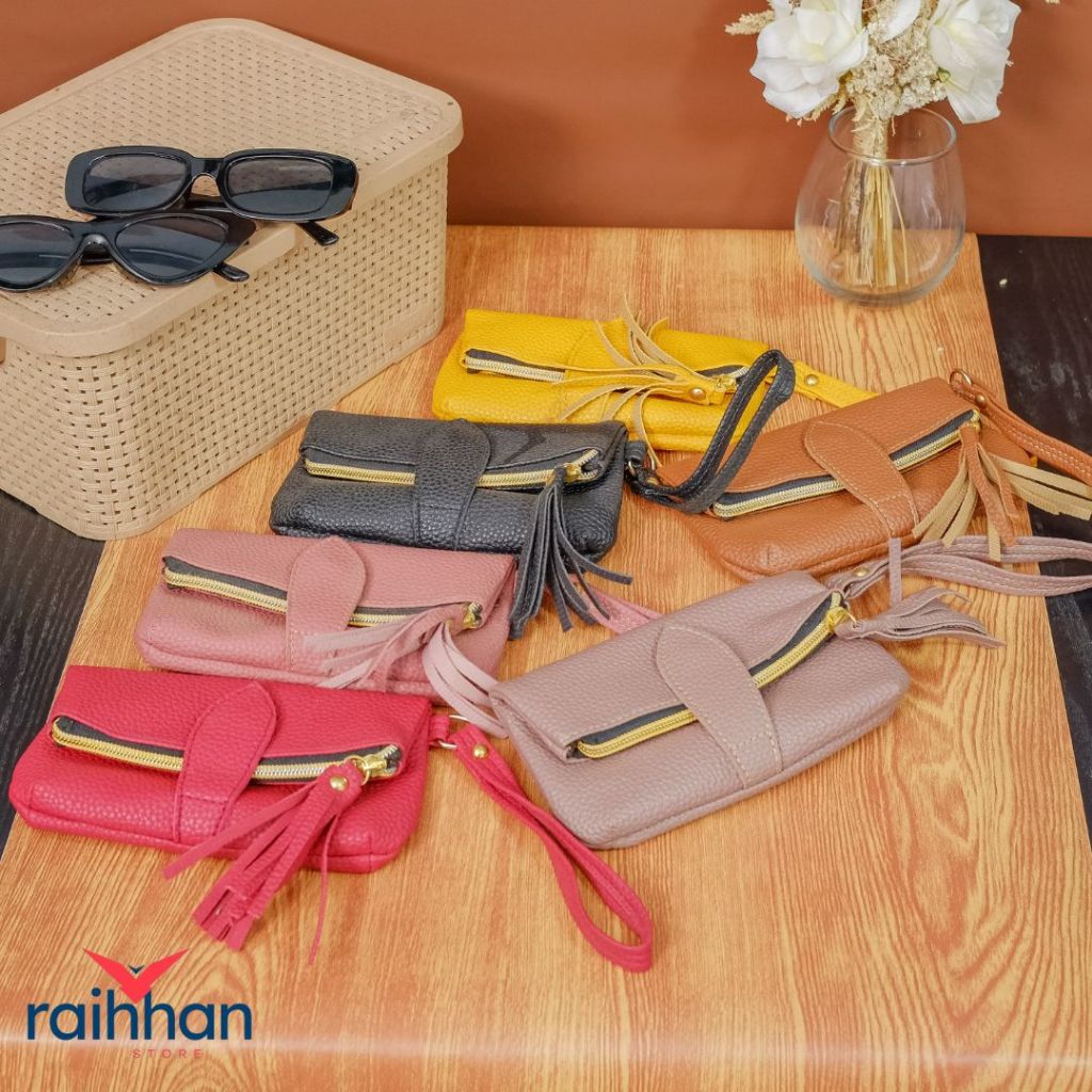 Dompet Wanita Aurely | Dompet Wanita Lipat | Dompet Wanita Viral | Dompet Hp Slingbag Hp Slingphone 