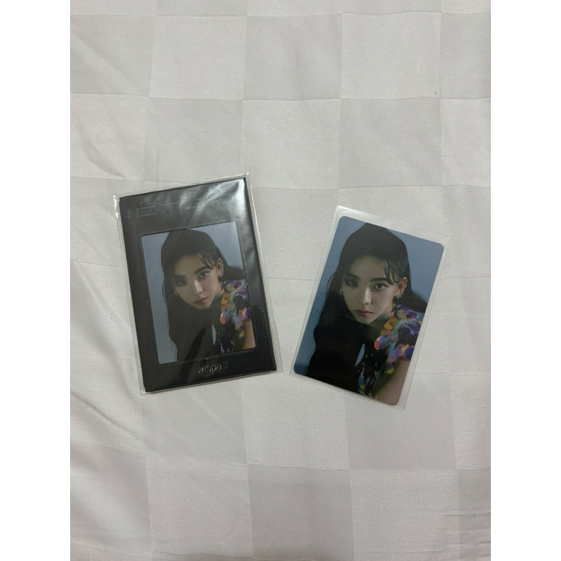 aespa karina next level photo magnet set + photocard