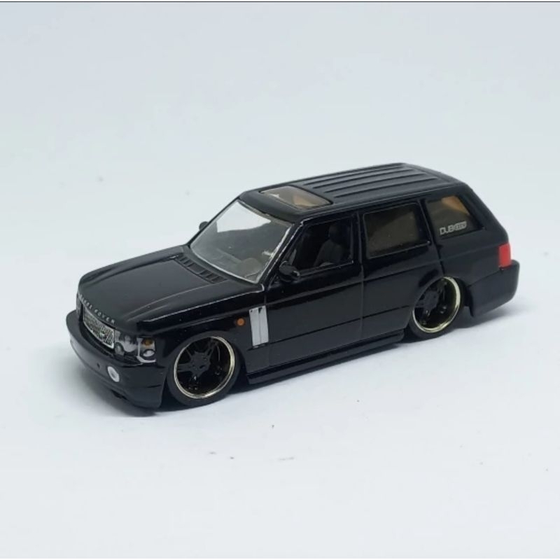 jada toys range rover land rover 2005 dubcity black loose diecast (t)
