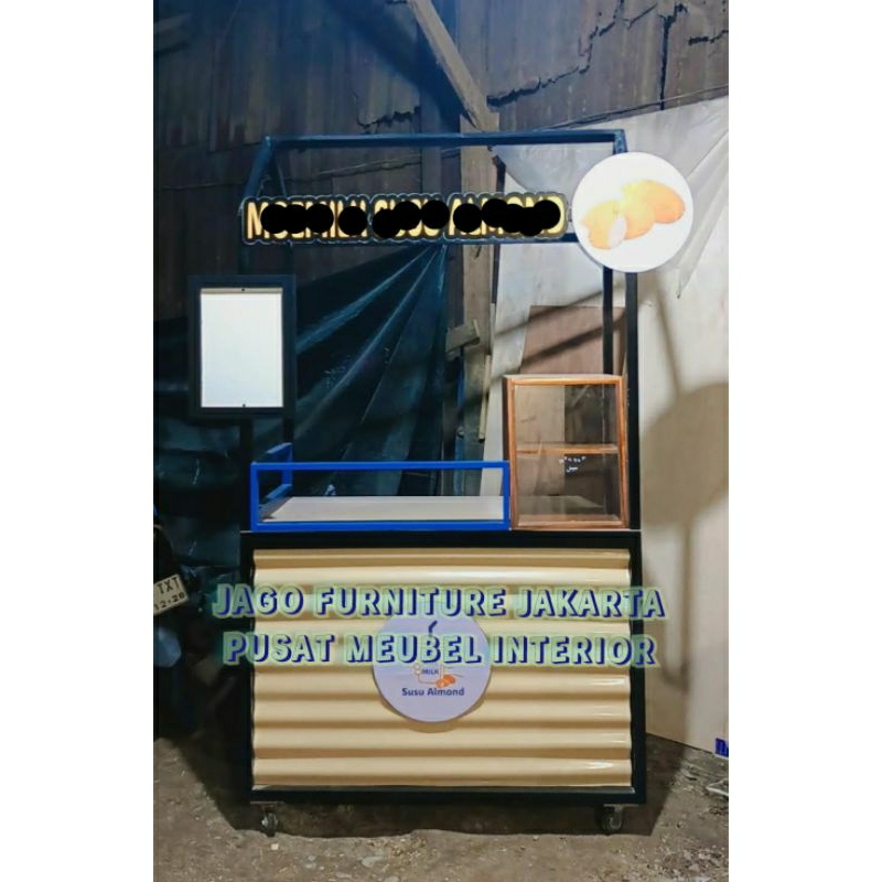 gerobak kayu jati londo murah bagus