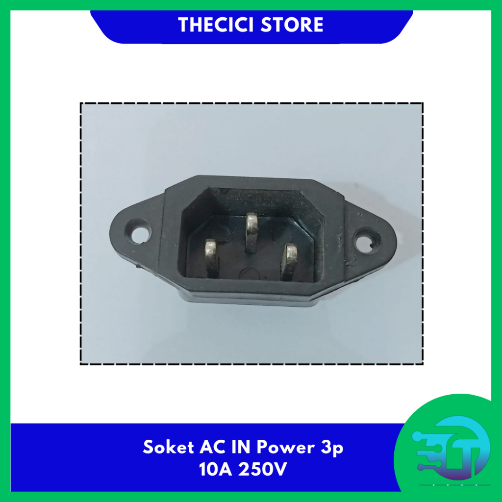 SOCKET SOKET AC IN POWER 3PIN