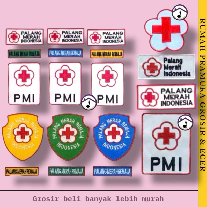 Badge Logo Pmr Pmi Bordir / Bet Pmr Bordir / Bet Pmi Bordir