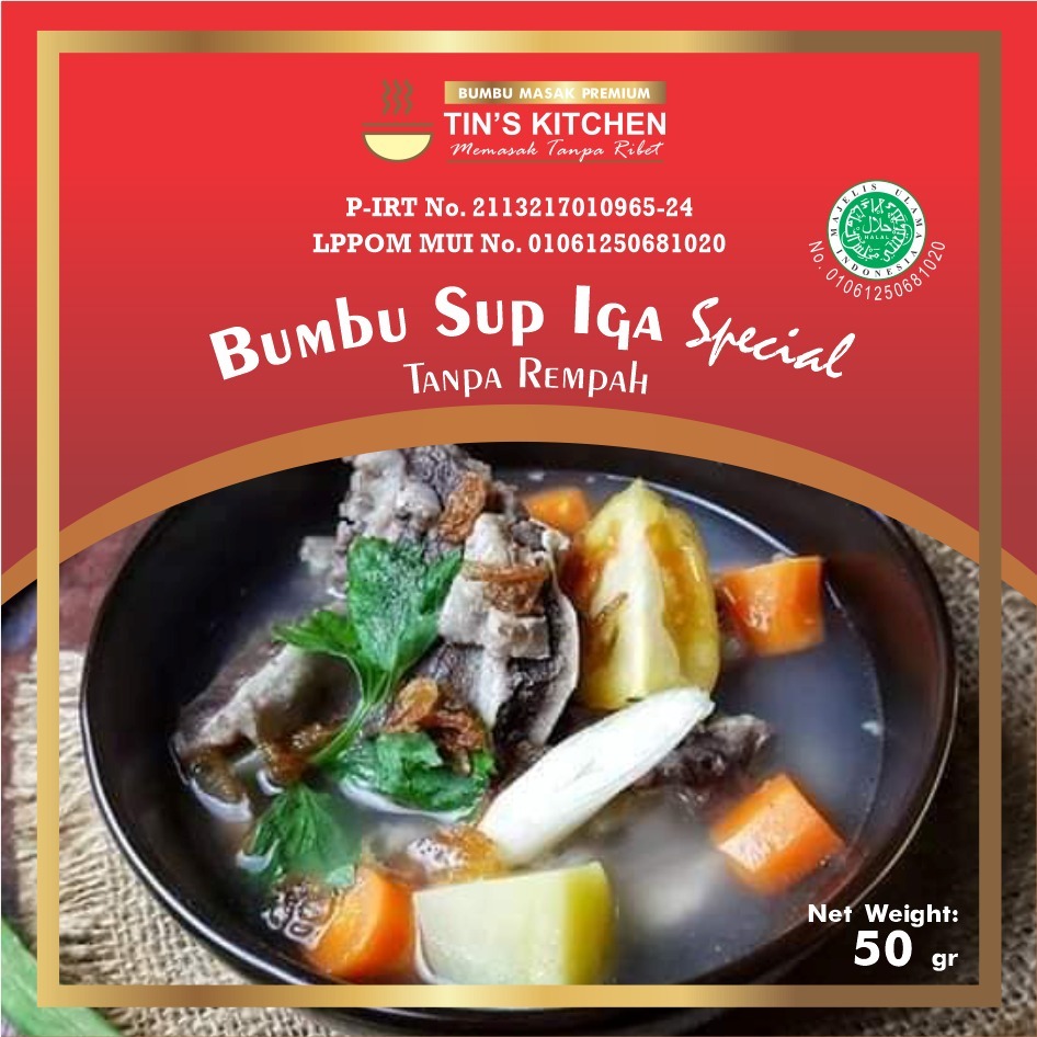 

Bumbu Sop Iga Tanpa Rempah Bumbu Masak Premium Tanpa Pengawet Ukuran 50gr