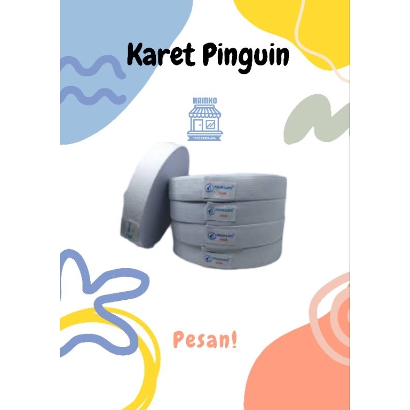 ( 1 Roll ) Karet Pinguin/Karet Elastis