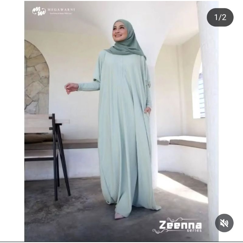 preloved pl abaya gamis knit Megawarni