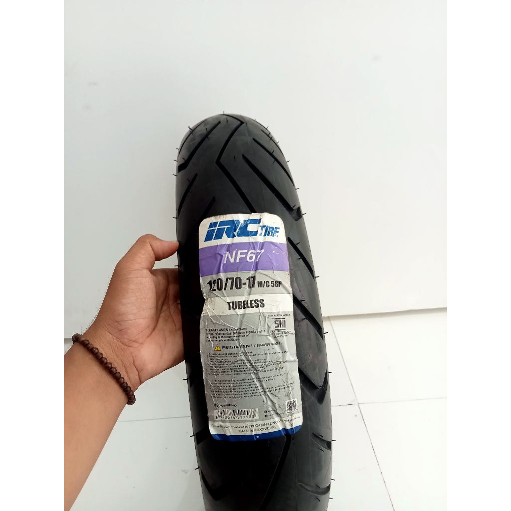 BAN TUBLESS IRC NF67 120/70-17 UNTUK VIXION MX KING