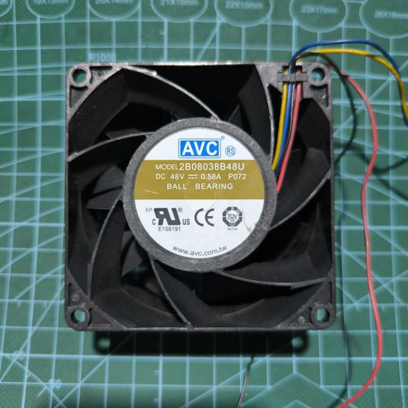 kipas fan high speed 8x8cm 48v dc 0.58 amper