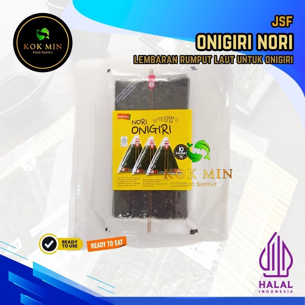 

Nori Onigiri Cut / Rumput Laut Pembungkus Onigiri / Onigiri Cut Seaweed - 10 pcs