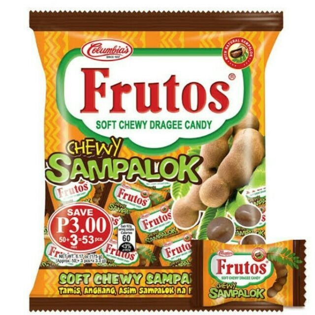 

COLOMBIAS FRUTOS SOFT CHEWY SAMPALOK/STRAWBERRY MILKSHAKE/TROPICAL FRUITS/JELLY FILLED SOFT CANDY