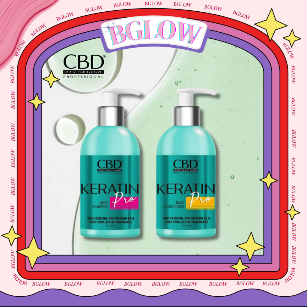 CBD Professional   Keratin Pro Daily SHAMPOO CONDITIONER 250ML untuk  rambut kusut kasar freezy lemb