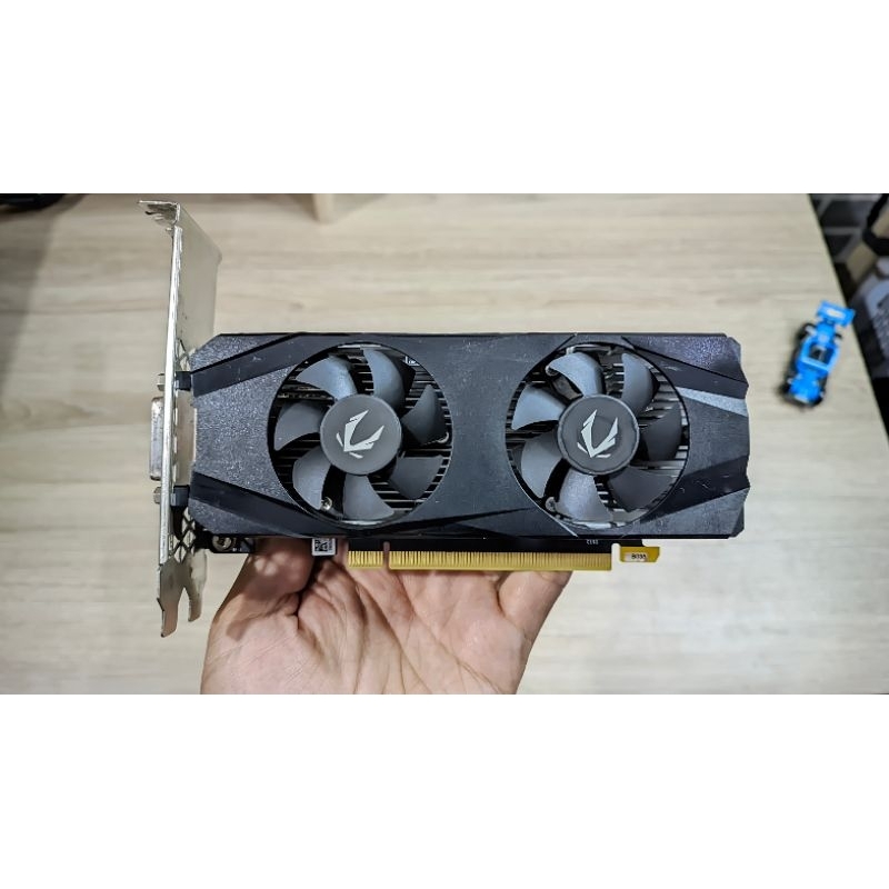 ZOTAC GeForce GTX 1650 Low Profile 4GB GDDR5 No Pin Power Segel Adem LikeNew Joss
