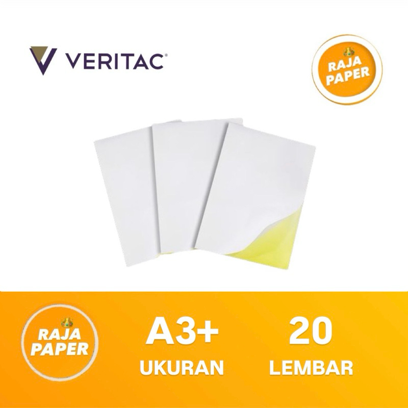 

Kertas Sticker HVS Ukuran A3+ 20 Lembar By VERITAC ( 329 Mm x 483 Mm ) / ( 32.9 Cm x 48.3 Cm ) 20 Lbr 20 Pcs Stiker Doft Doff Matte A3 Plus