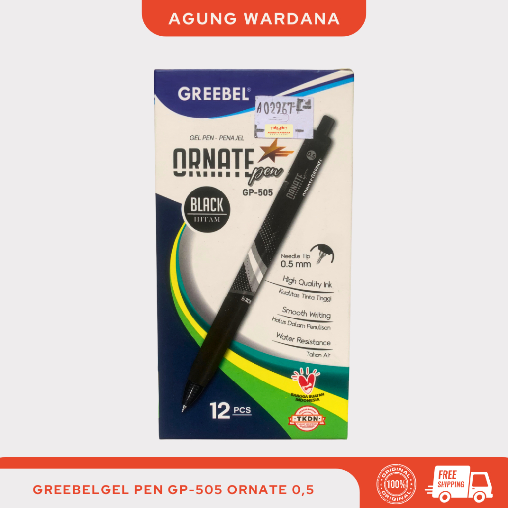 

GREEBEL GEL PEN GP-505 ORNATE BOLPOIN 0,5MM
