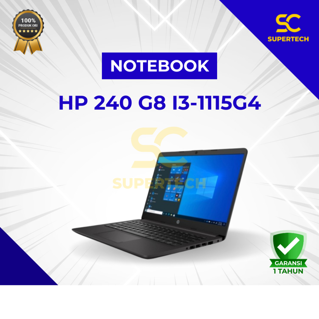 NOTEBOOK HP 240 G8 I3-1115G4 4GB 256SSD 14" W11