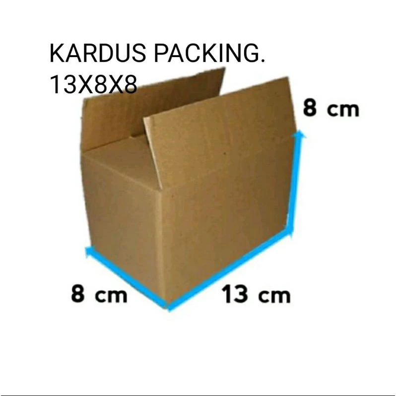 

Kardus Box Packing Kecil Ukuran 13x8x8 Cm Polos dengan Ketahanan Lama