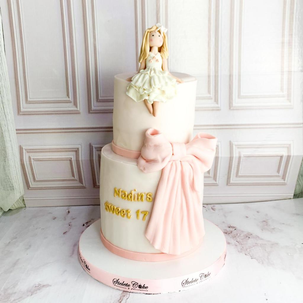 Kue Ulang Tahun/Birthday Cake/Kue Ulang Tahun tema Sweet Seventeen/Kue birthday 2 tingkat