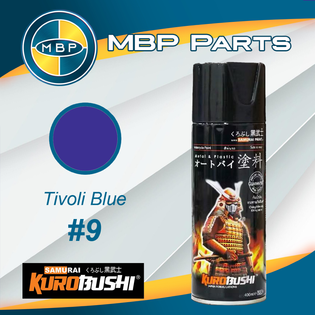 Samurai Paint TIVOLI BLUE 9 Warna Standar Biru Tua Cat Semprot Aerosol Samurai Kurobushi