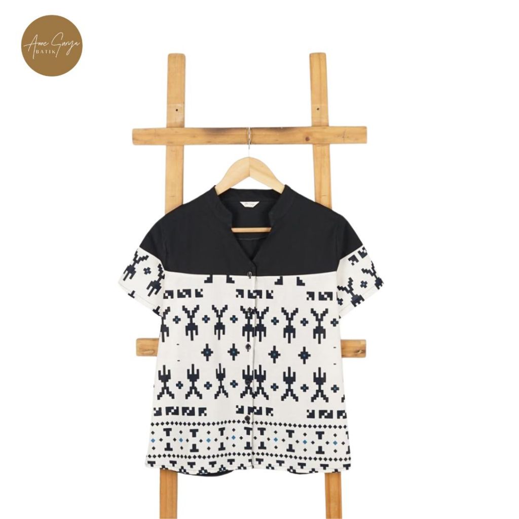 Women Batik Top  Annesurya2720425/Blus/Atasan/batik kombinasi Katun Polos