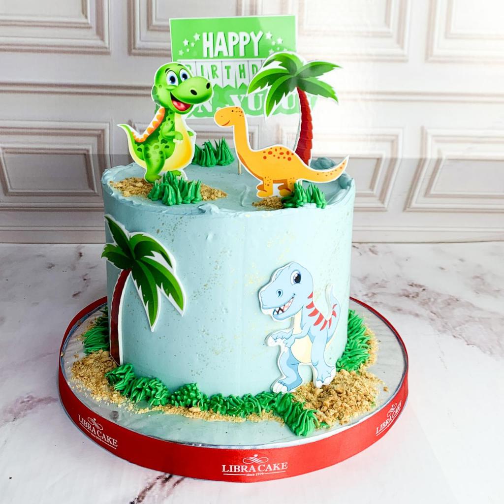 

Kue Ulang Tahun/Birthday Cake/Kue Ultah Tema Dinosaurus/Kue Dino