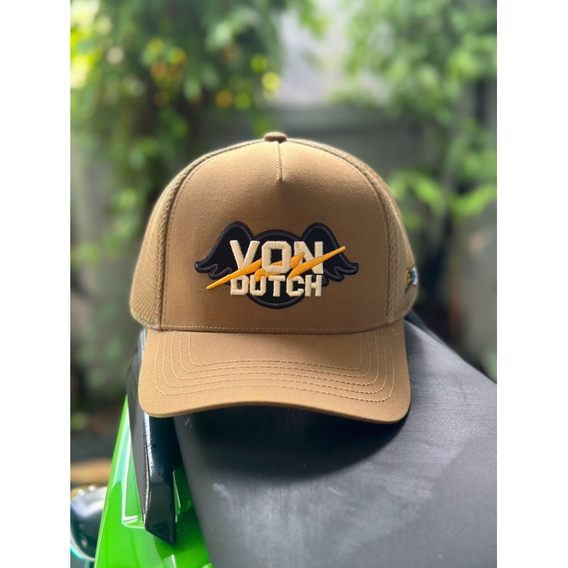 VONDUTCH topi cap trucker brown NEW ORIGINAL 100%