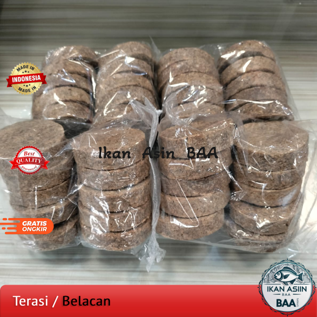 

Terasi Belacan Kepingan Asli Bagansiapiapi / Trasi Udang Terenak
