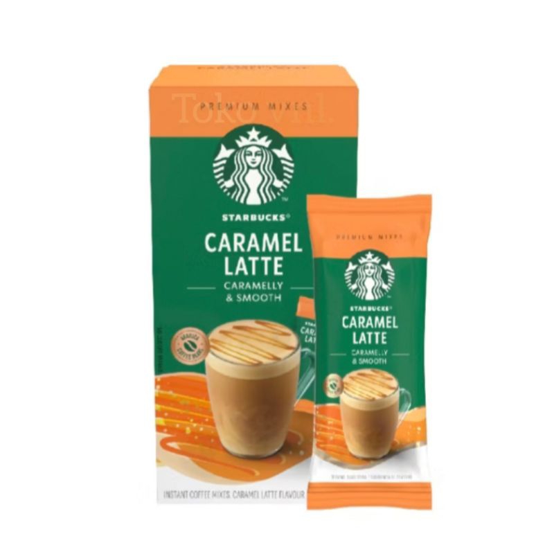 

Starbucks Caramel Latte Kopi Premium Mixes Sachet @23gram