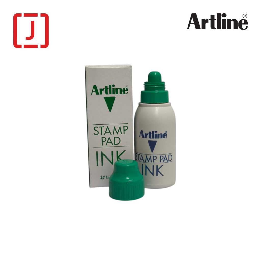 Artline Stamp Pad Ink Refill Warna Hijau | Tinta Stempel Artline