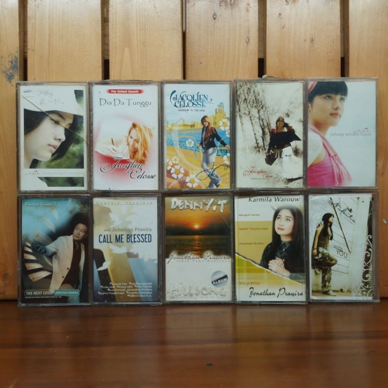 KOLEKSI KASET PITA MUSIK LAGU ROHANI KRISTEN DAN LAINNYA