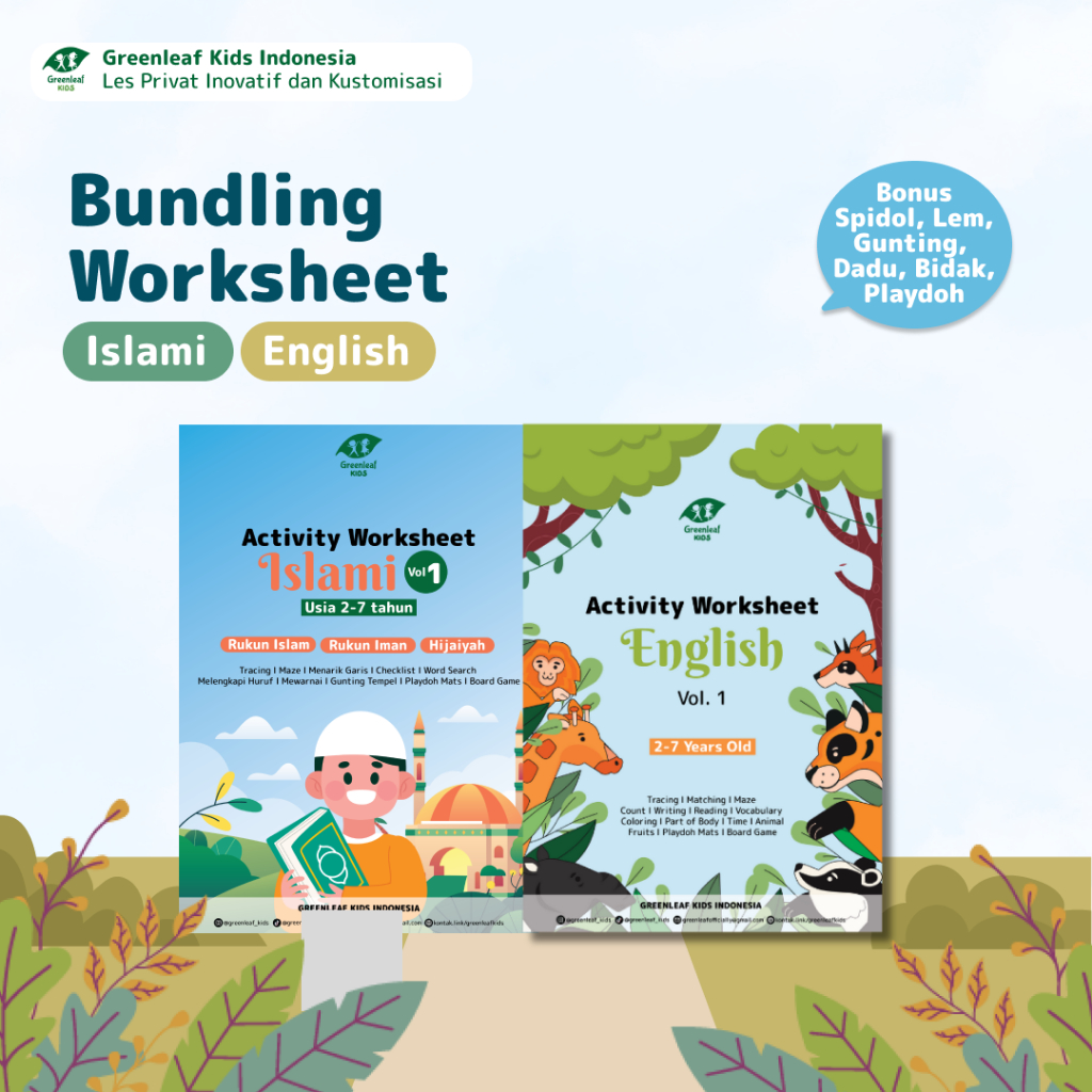BUNDLING WORKSHEET ISLAMI+ENGLISH