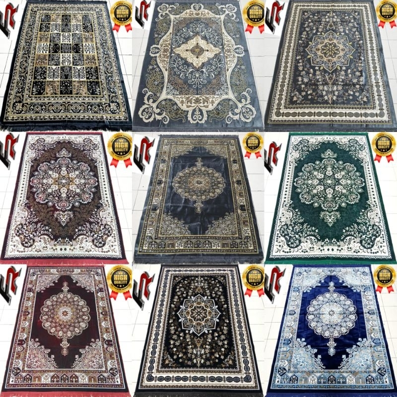 KARPET HAMBAL TURKI KALE 140x200 CM - IMPORT ORIGINAL, MOTIF ELEGAN & NYAMAN