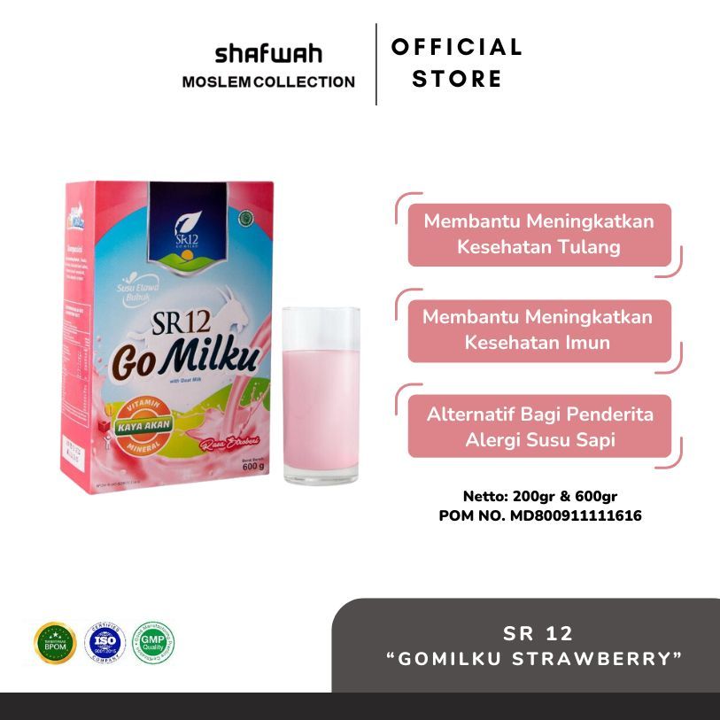 

SR12 Gomilku Strawberry Susu Kambing Etawa 200gr dan 600gr