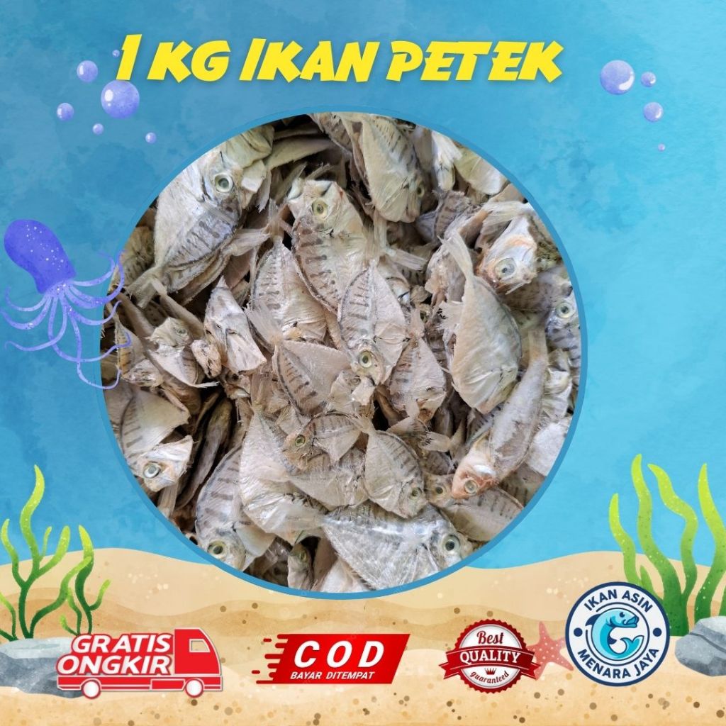 

1 KG IKAN ASIN PETEK KECIL PREMIUM BEST SELLER 500 GRAM 250 GRAM